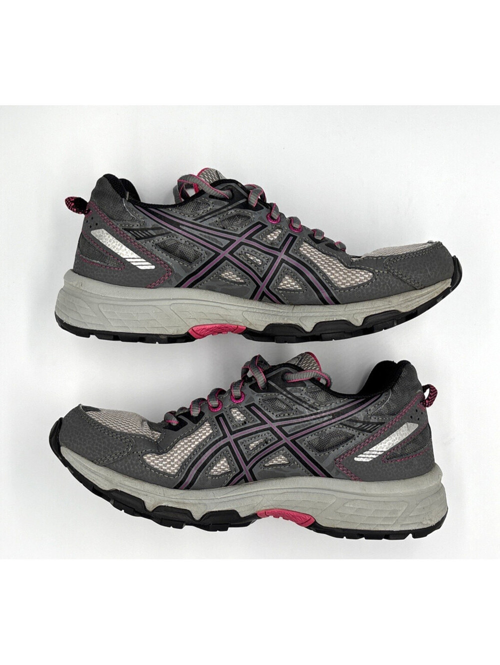 ASICS Gel Venture 6 Carbon Black Pink Peacock T7G7N Women's 7